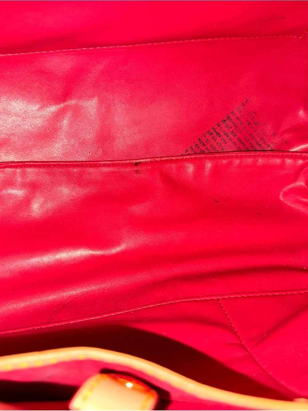 Dooney & Bourke Olivia Wine Leather Satchel with Tan Handles - Picture 11 of 13
